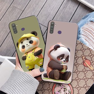 Ốp lưng oppo realme 5 / realme 5 pro / realme c3 in hình gấu trúc cute