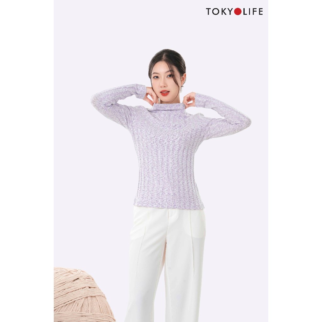 Áo len NỮ cổ leo dáng ôm TOKYOLIFE C9SWT504N