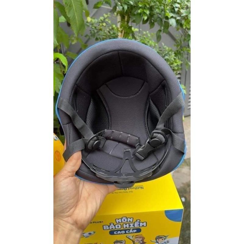 Mũ bảo hiểm đi xe máy cho bé chính hãng/ Mũ bảo hiểm cao cấp cho bé KM Nutifood