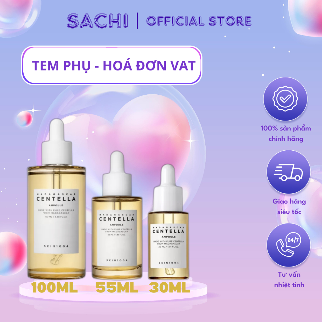 Tinh Chất Rau Má Dịu Nhẹ, Giảm Mụn Skin1004 Madagascar Centella Ampoule