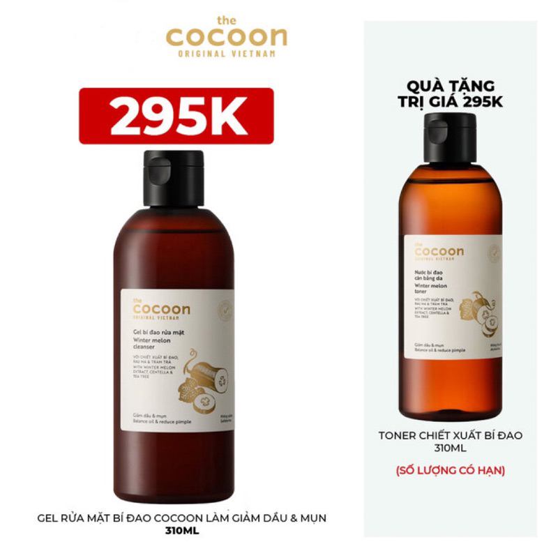 Bigsize - Gel bí đao rửa mặt Cocoon 310ml