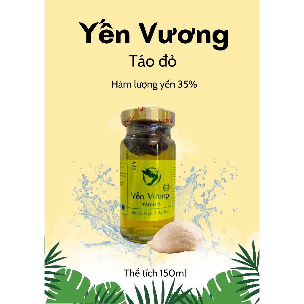 (Combo 10 hủ) Yến Vương 35% đường phèn mix táo đỏ Monnest 22% Đường Phèn - Sakanest Yến Hoàng Nha Trang