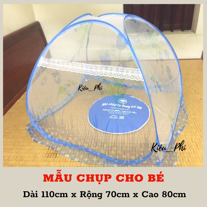 Mẫu màn chụp cho bé gấp gọn thông minh tự bung chống moiix tuyệt đối mẫu hót nhất hiện nay