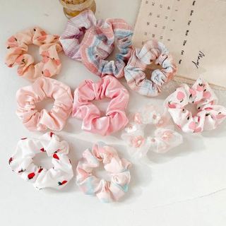 Thun cột tóc hoa dễ thương nữ tính scrunchies cute