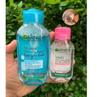 Nước tẩy trang Garnier hồng 50ml cho da nhạy cảm