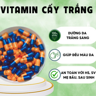 Vitamin cấy trắng,viên cấy truyền trắng arbutin,viên kích trắng sa thị 1 viên
