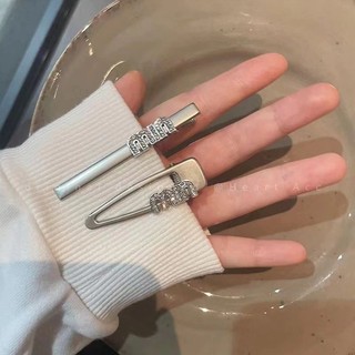 Kẹp Tóc Mái Đính Đá Lấp Lánh Phong Cách Hàn Quốc