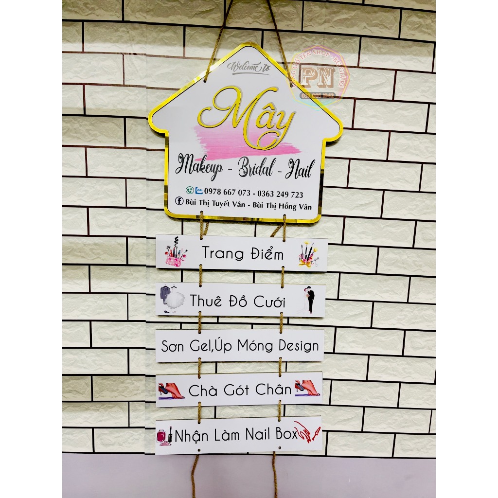 Bảng gỗ 3 thanh alu