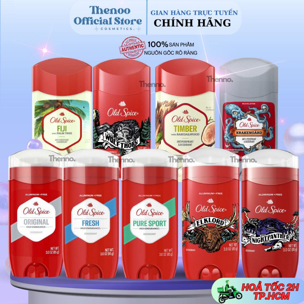 Lăn Khử Mùi, Sáp Khử Mùi Cơ Thể Dạng Sáp Old Spice Deodorant High Endurance 68g - 73g - 85g Chính Hãng Mỹ
