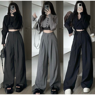 Quần suông ống rộng form chuẩn ulzzang siêu đẹp , quần suông nữ snupi