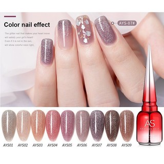 Sơn thạch sơn gel thạch sơn móng tay gel sơn gel AS tone thạch nhũ cam thạch nhũ hồng mã AYS 15ml