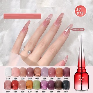 Sơn gel AS móng tay dùng máy hơ tone màu thạch đủ các tone chai đỏ mã DTS 15ml