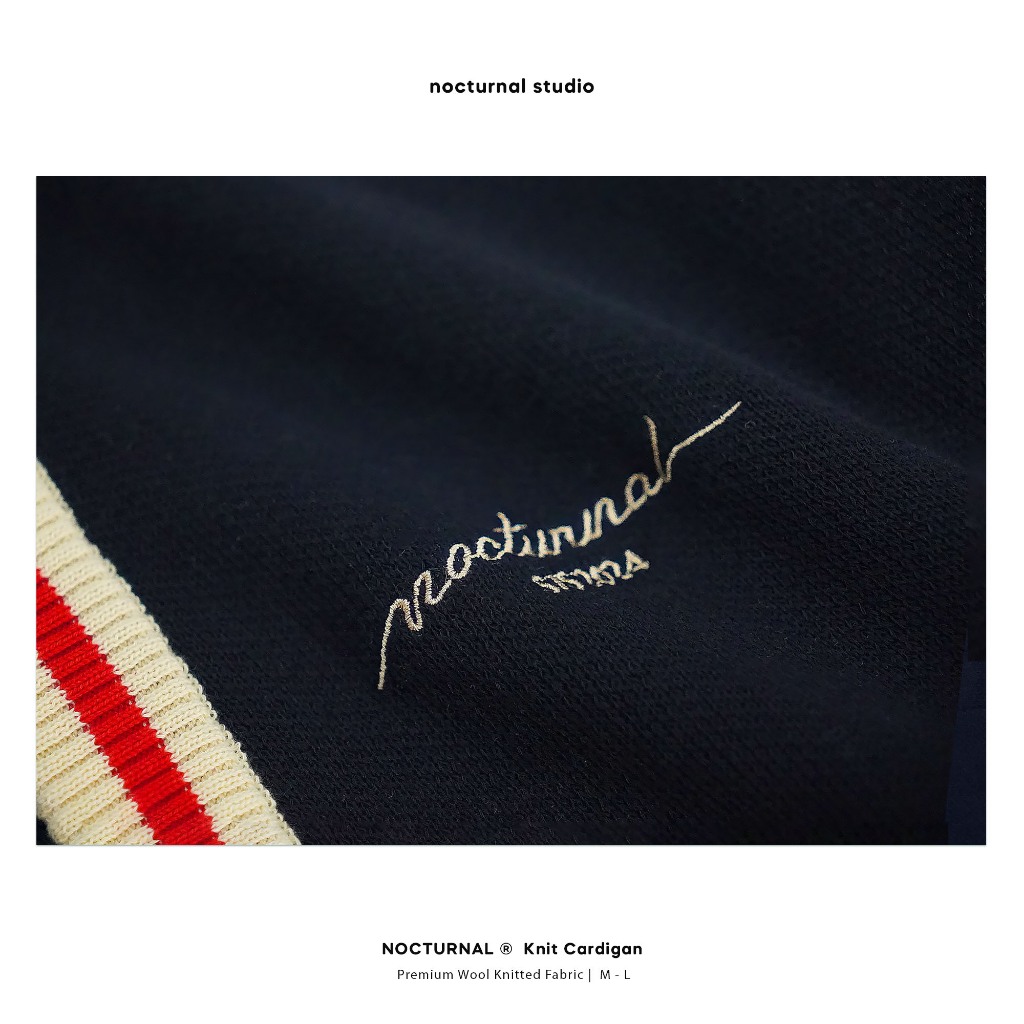 Áo Cardigan Len Dệt Kim NOCTURNAL Signature Unisex Local Brand Cao Cấp