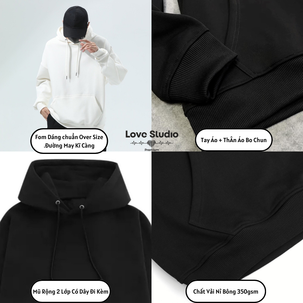 Áo hoodie Just Do it boy phố local brand nam nữ có mũ dây nỉ bông cao cấp 350gsm nhiều màu đen trắng xám L66