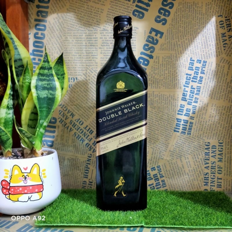 VỎ CHAI RƯợU NGOẠI DOUBLE BLACK, [FULL BOX]