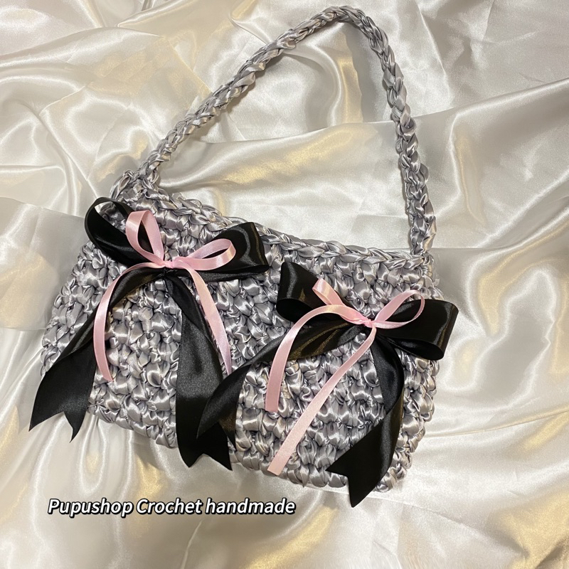 Túi xách ruy băng- Ribbon bag handmade -Túi xách handmade