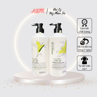 Dầu Gội Xả Phục Hồi Tóc Hư Tổn Mẫu Mới Keratin Evuar Haircare Italy mềm mượt chống rụng tóc hương thơm nước hoa 800ml