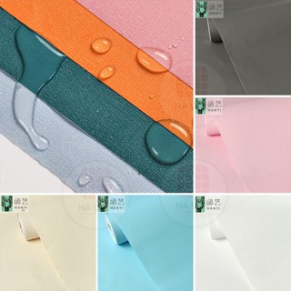 Giấy dán tường màu trơn một màu pastel khổ rộng 45cm có sẵn keo chống thấm nước