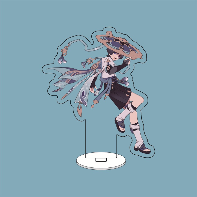 Sẵn Mô hình Wanderer Genshin Impact | Standee acrylic mica Ganyu Albedo Zhongli Tartaglia xinh cực Scaramouche Mochi