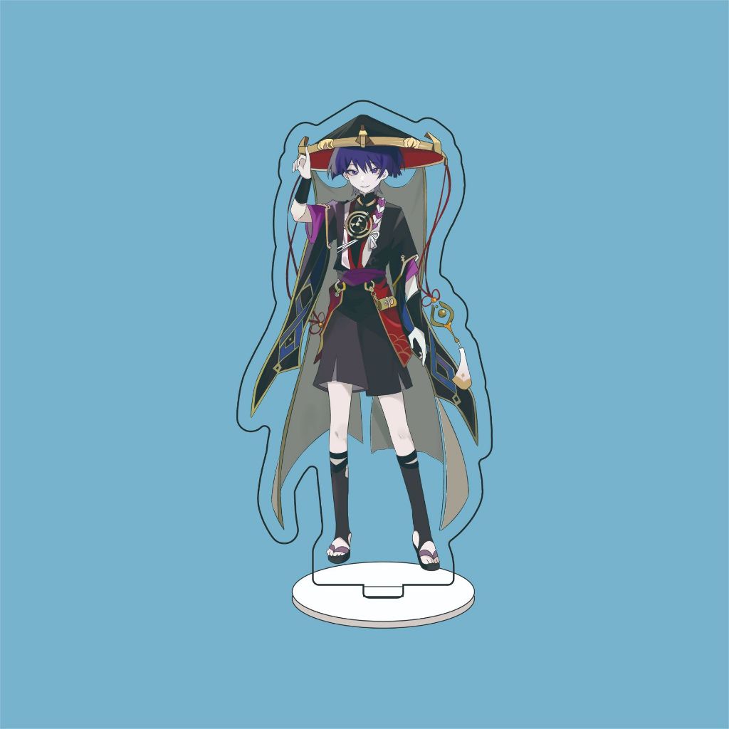 Sẵn Mô hình Wanderer Genshin Impact | Standee acrylic mica Ganyu Albedo Zhongli Tartaglia xinh cực Scaramouche Mochi