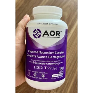 Viên uống AOR Advanced Magnesium Complex® made in Canada; Hsd 2026