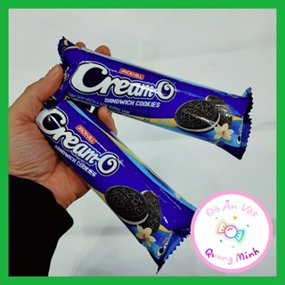  Gói bánh Cream O 85g  bánh quy sôcôla kem hương vani thơm ngon đồ ăn vặt giá rẻ đồ ăn vặt hot nhất 