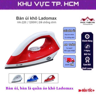 Bàn ủi, bàn là quần áo khô Ladomax - công suất 1200w