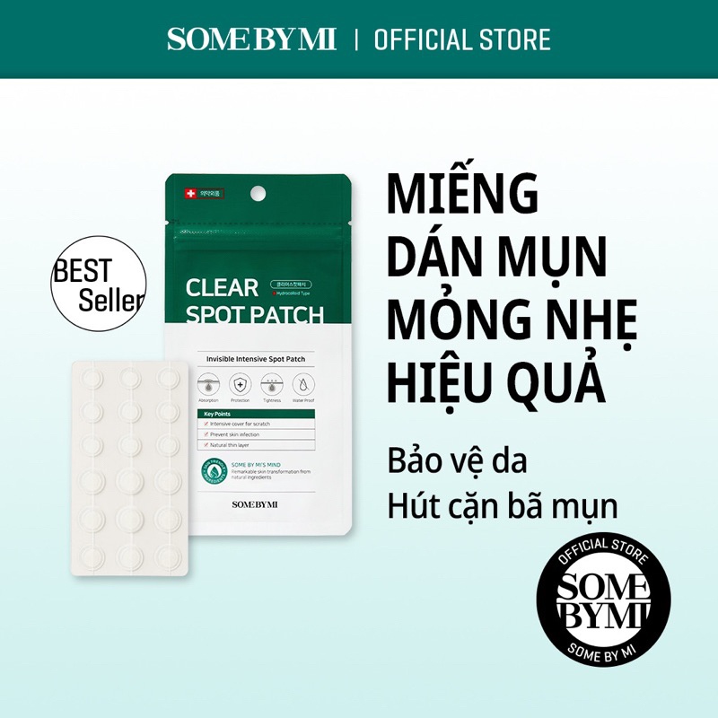 Miếng Dán SOME BY MI 30 Days Miracle Trong Suốt [18 miếng dán/gói]