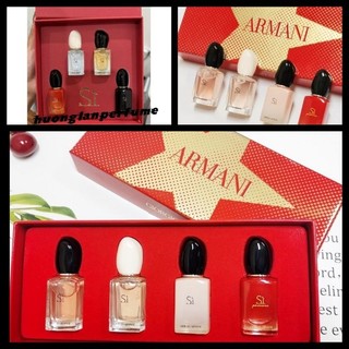 👸Set nước hoa nữ SÌ Giorgio Armani 4 chai🍒 phiên bản hộp quà nhỏ xinh🍒