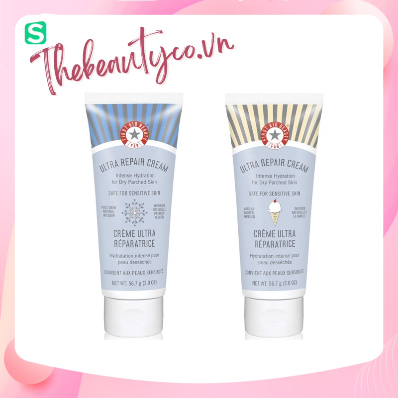 (Bill US) FIRST AID BEAUTY Kem dưỡng ẩm phục hồi da FAB Ultra Repair Cream Intense Hydration
