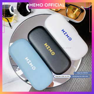 Hộp đựng gọng kính cận MEMO cao cấp da cao cấp logo bling -OFFICIAL