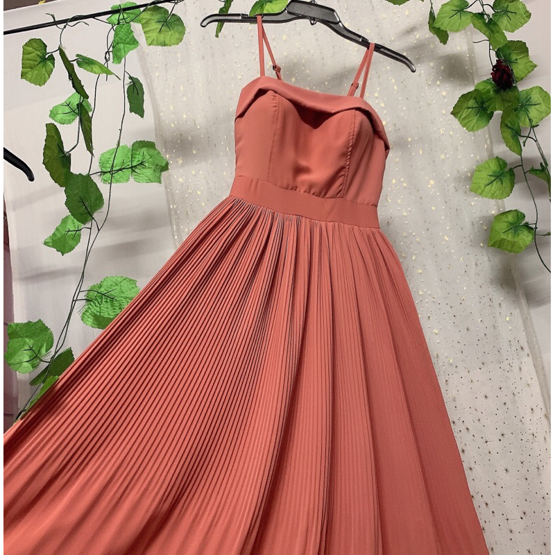 Đầm 2 dây dập li