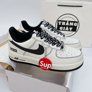 Giày thể thao nam nữ thắng giày af1 superme trắng đen