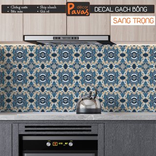  Decal Dán Bếp Chống Nước Gạch Bông Sang Trọng khổ 40x60cm dán tường nhà tắm cửa kính gạch men nhiều hoạ tiết. 