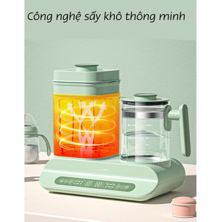 Máy Tiệt Trùng và Sấy Khô Bình Sữa, Máy Hâm Sữa, Ấm Đun Nước Siêu Tốc Đa Năng Tiệt Trùng 100% Vi Khuẩn BH 24 Tháng