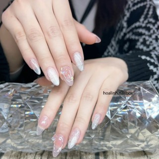 Nailbox Thiết Kế Form Tròn Nhọn Cô Dâu Nhẹ Nhàng Ngày Cưới H046 Hoalinh.Nailbox