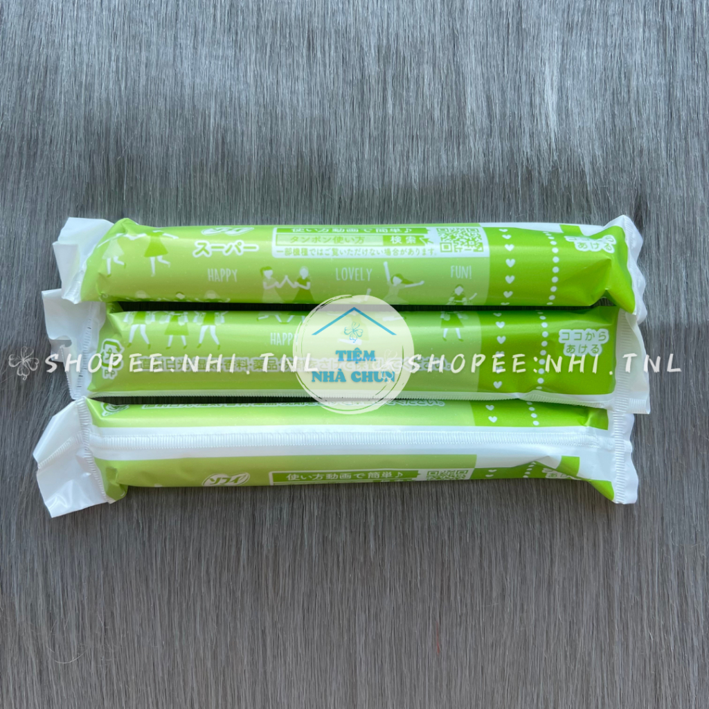 CHE TÊN SP -  BỘ 3 GÓI 9 Ống Băng Vệ Sinh Sofy Soft Tampon Super Siêu Thấm Nhập Khẩu Nhật Bản - NHI.TNL
