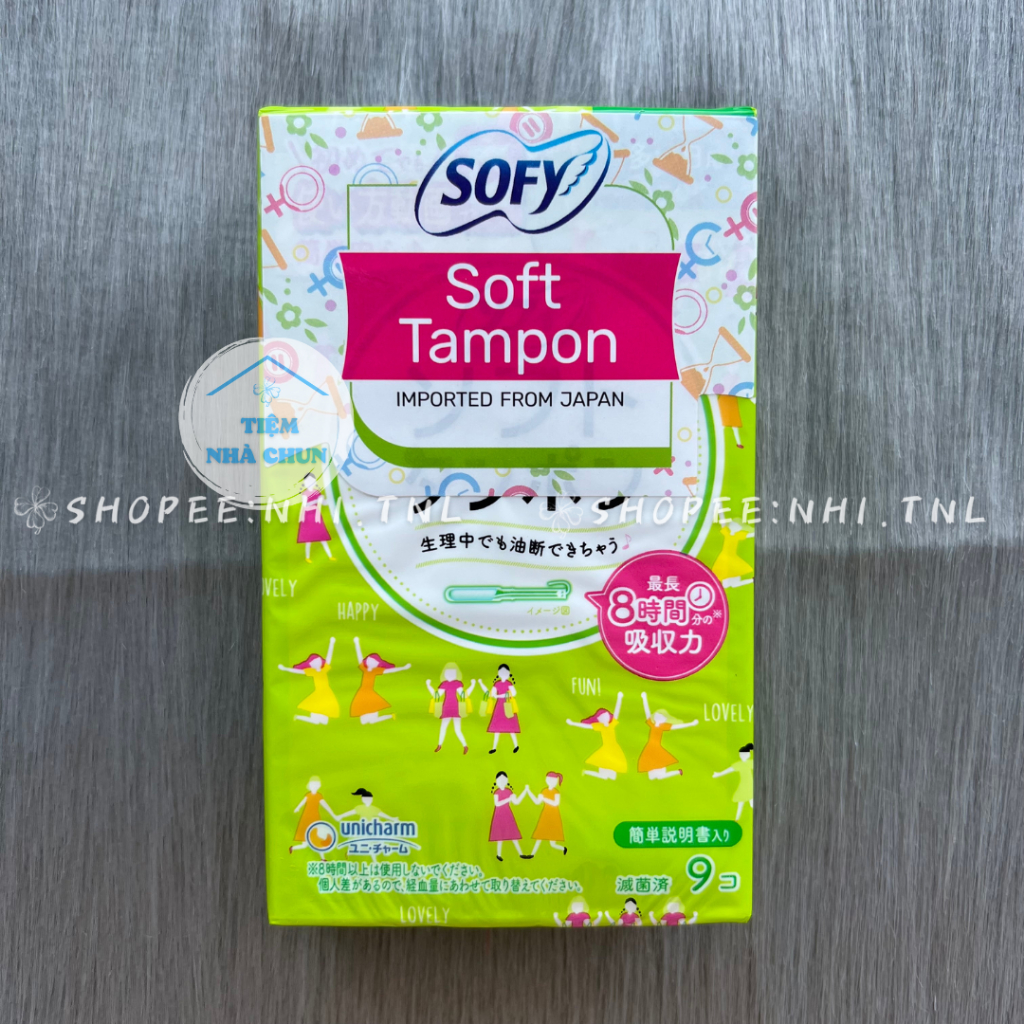 CHE TÊN SP -  BỘ 3 GÓI 9 Ống Băng Vệ Sinh Sofy Soft Tampon Super Siêu Thấm Nhập Khẩu Nhật Bản - NHI.TNL