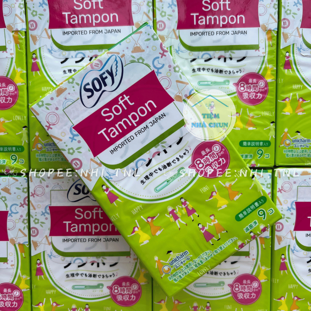 CHE TÊN SP -  BỘ 3 GÓI 9 Ống Băng Vệ Sinh Sofy Soft Tampon Super Siêu Thấm Nhập Khẩu Nhật Bản - NHI.TNL