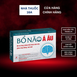 Bổ não á âu - dược phẩm á âu - hỗ trợ tăng cường tuần hoàn máu não, giảm căng thẳng, cải thiện trí nhớ