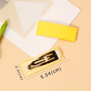 Kẹp tóc chữ nhật màu pastel