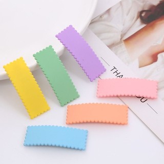 Kẹp tóc chữ nhật màu pastel