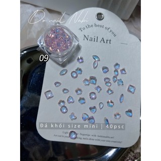 Set đá khối mini size bé đính móng dễ mix đủ màu