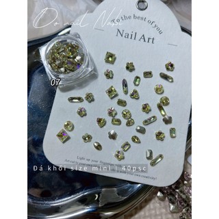Set đá khối mini size bé đính móng dễ mix đủ màu