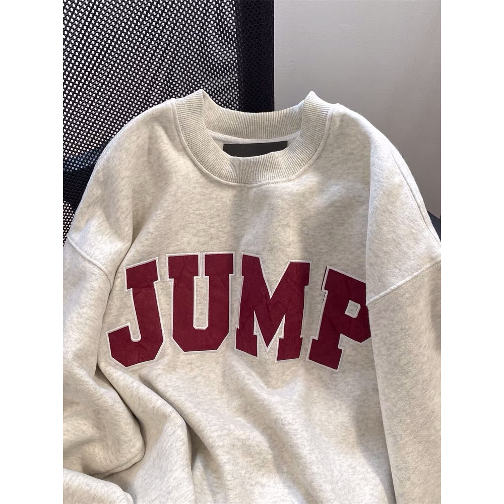 Hoodie , Áo Sweater Form Rộng Nam Nữ Unisex In Chữ JUMP