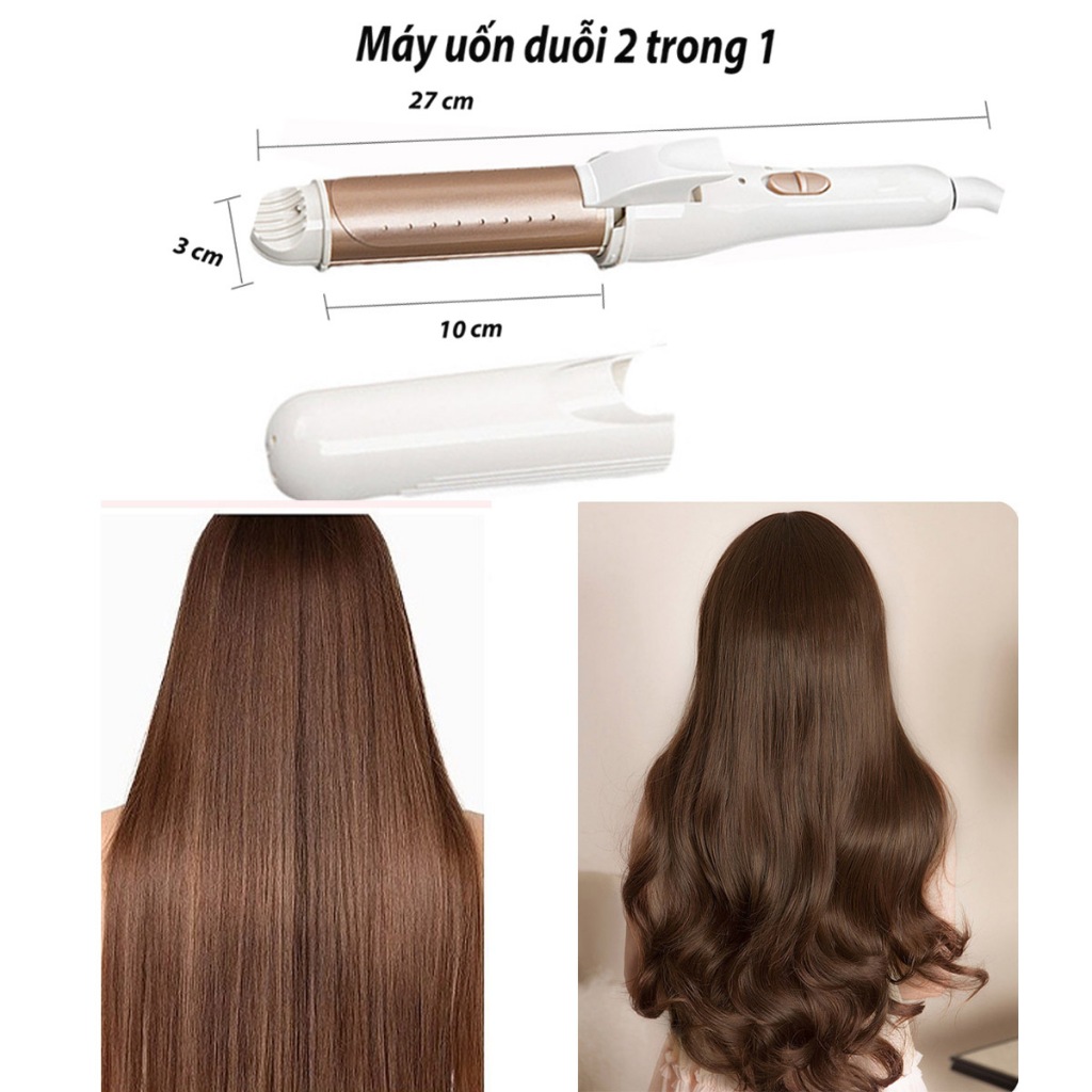 Máy uốn duỗi tóc cao cấp 2in1 NOVA máy kẹp duỗi tóc 2 chức năng
