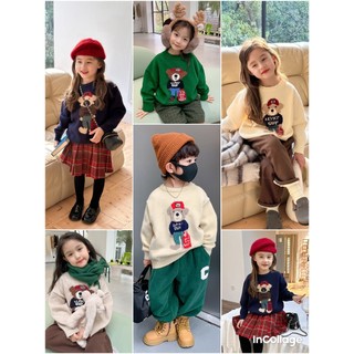 Áo len bé trai - áo len gấu bé gái quảng châu cao cấp hãng mmggbaby