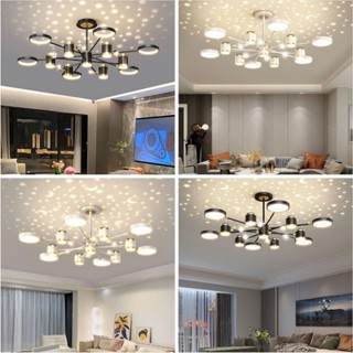  Đèn thả bàn ăn phản chiếu trăng sao hiện đại trang trí phòng khách phòng ngủ hiện đại có 3 chế độ sáng 