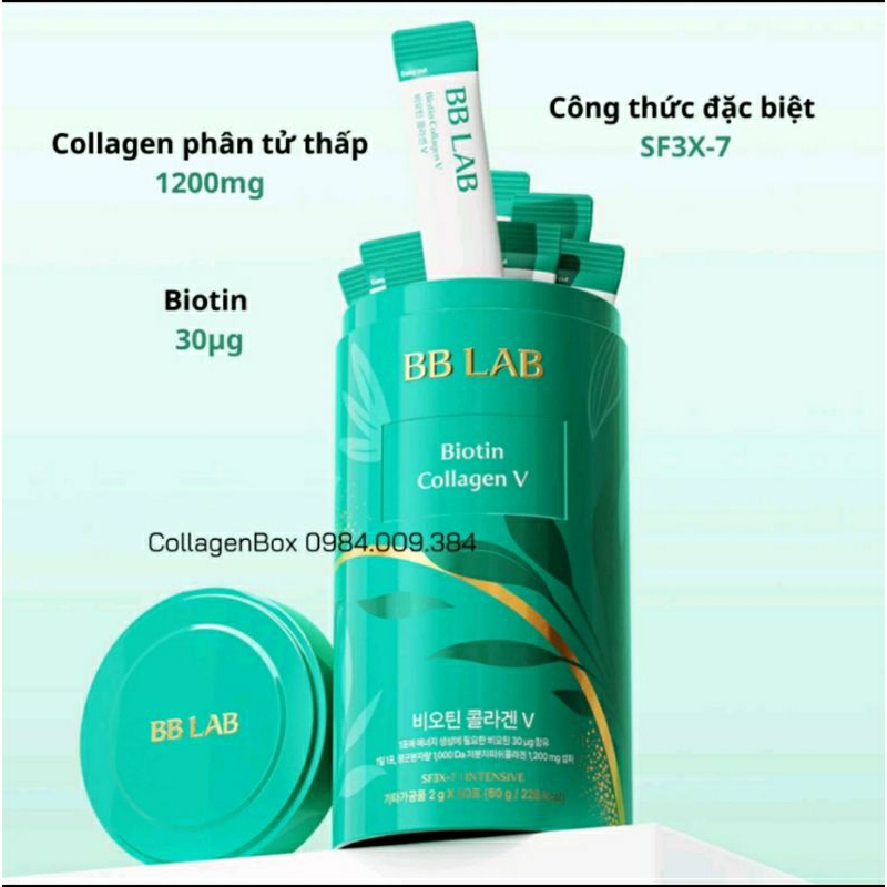 BỘT COLLAGEN 𝐁𝐁 𝐋𝐚𝐛 𝐋𝐨𝐰 𝐌𝐨𝐥𝐞𝐜𝐮𝐥𝐚𝐫 𝐂𝐨𝐥𝐥𝐚𝐠𝐞𝐧 𝐒 phiên bản mới