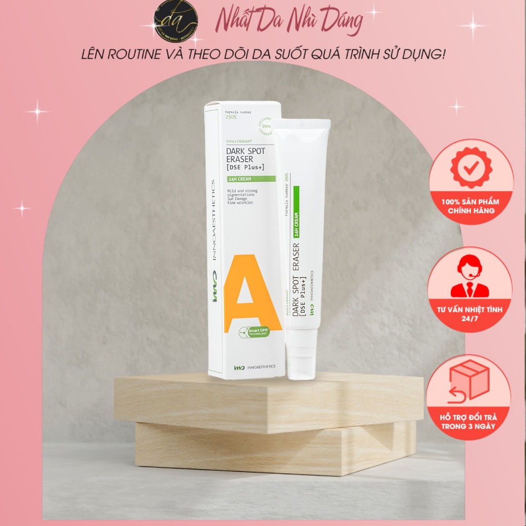 Dark Spot Eraser Inno-Derma Kem Phân Gải Sắc Tố ,Làm Mờ Đốm Nâu Nám Sạm Tàn Nhang , Dưỡng Da trắng Sáng